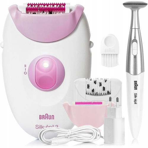 Depilator BRAUN Silk-epil 3 SoftLift Power + trymer bikini Styler - Germany