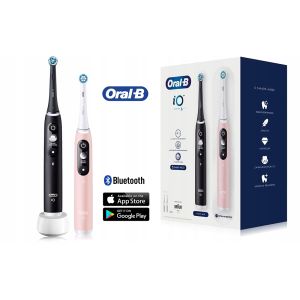 2x szczoteczka Oral-B iO Series 6 Duo Bluetooth - napęd magnetyczny - 2