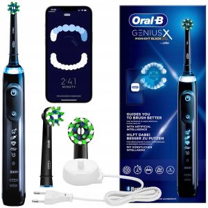 SZCZOTECZKA ELEKTRYCZNA BRAUN ORAL-B GENIUS X PREMIUM PRO AI MIDNIGHT BLACK